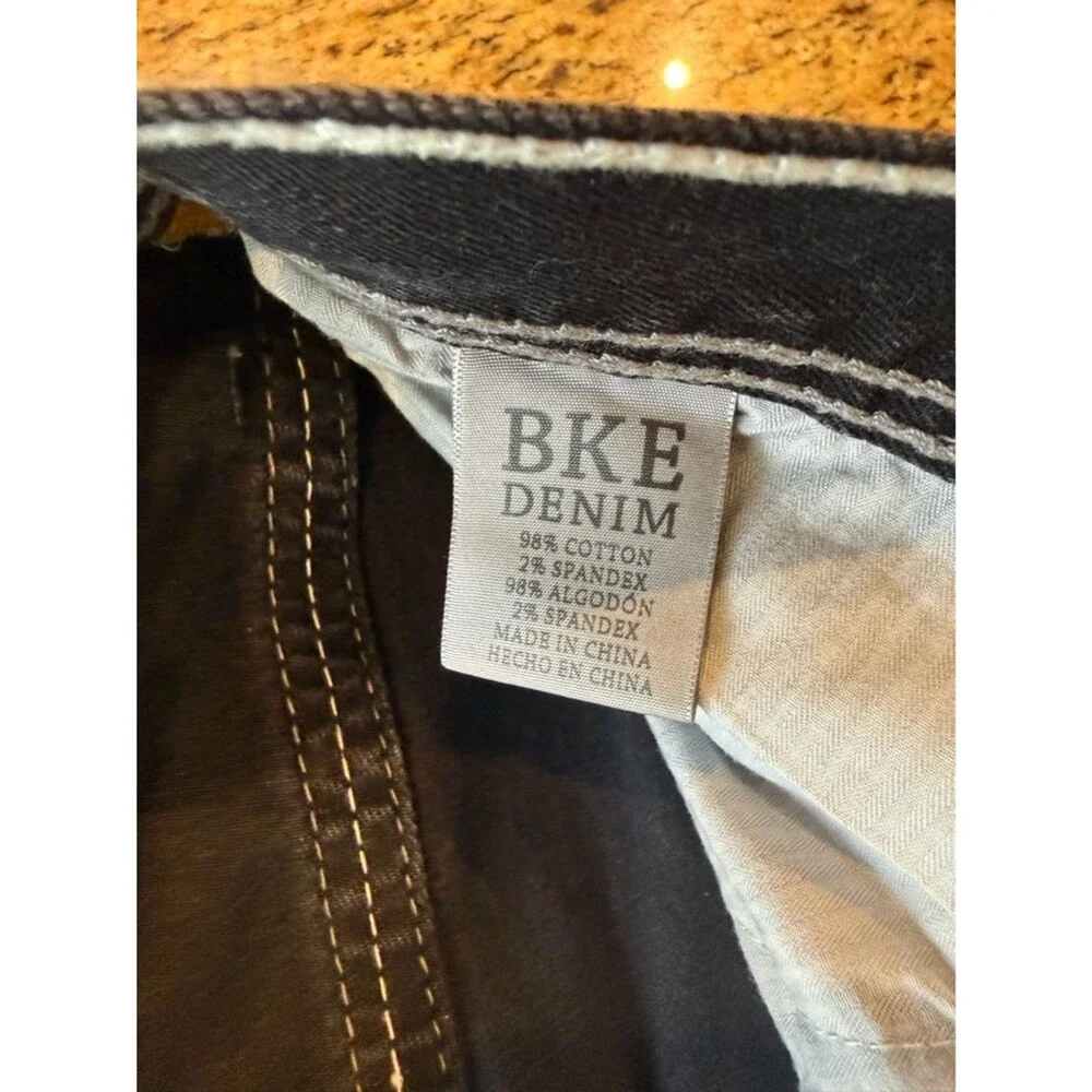 BKE Zach Men's Dark Wash Straight-Leg Jeans - Black